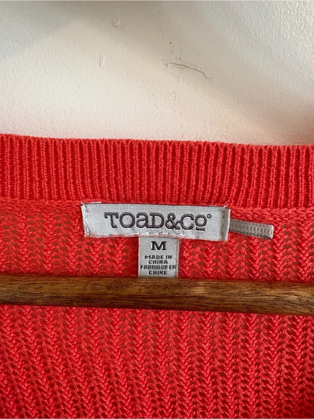 Toad & Co Jacinta‎ Wool Blend Crew Sweater Coral Medium